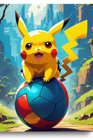 Pokemon: Pikachu On The Ball – Paint By Numbers Kit